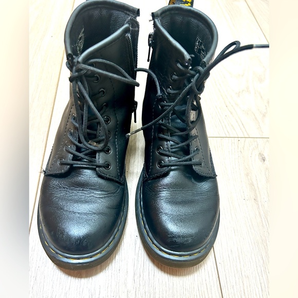 Kids Doc Marten Zavala lace up combat boots sz US 3/ Uk 2/ Eu 34 - Picture 1 of 7